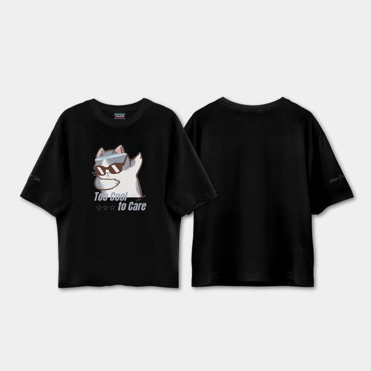 Too Cool to Care Drop shoulder T-shirt