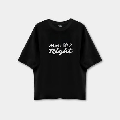 Mrs. Right Drop Shoulder T-shirt