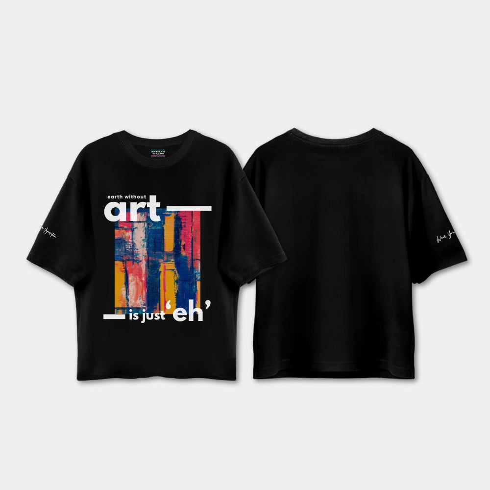 Art Drop shoulder T-shirt