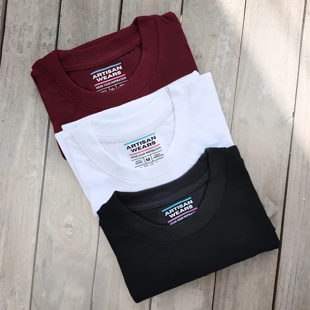 Pack of 3 Drop Shoulder T-shirts