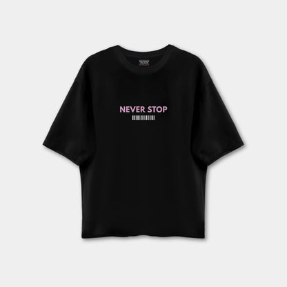 Never Stop Drop Shoulder T-shirt