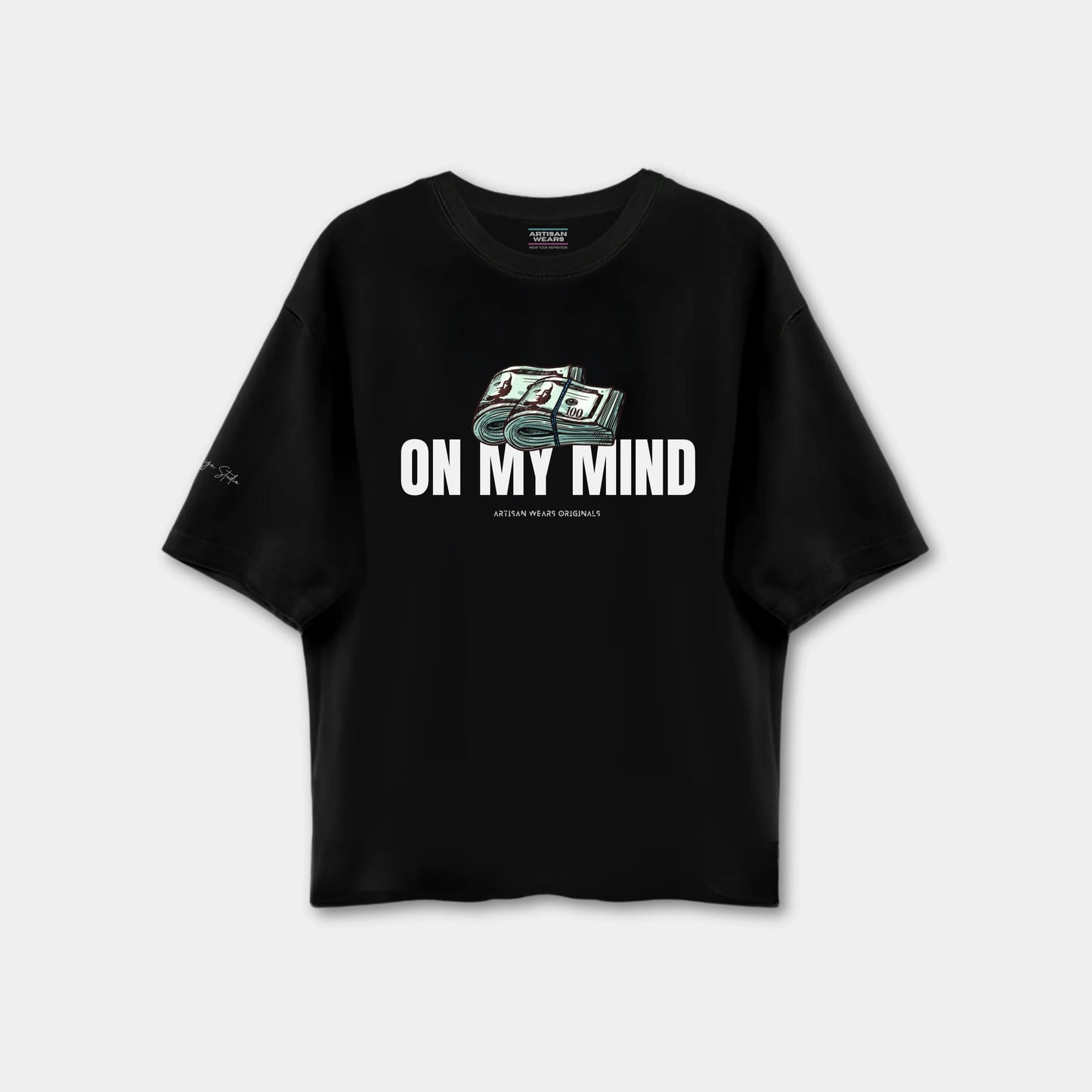 Money On My Mind Drop shoulder T-shirt
