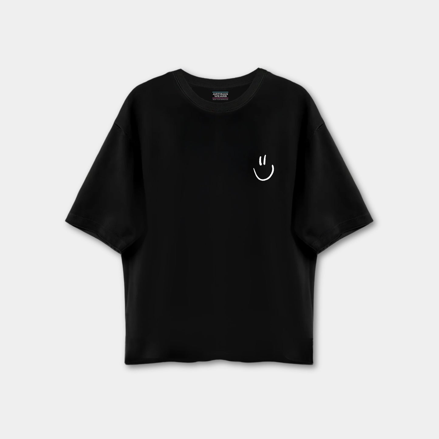Smiley Drop Shoulder T-shirt