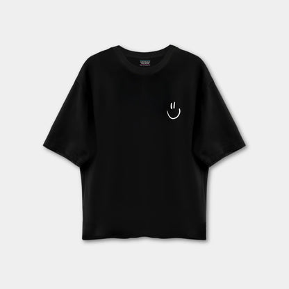 Smiley Drop Shoulder T-shirt