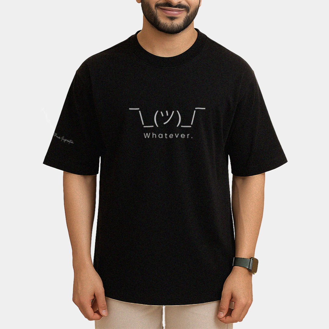 WHATEVER Drop shoulder T-shirt