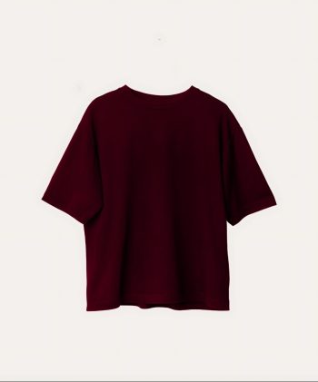 basic plain maroon oversized t shirt for men in Pakistan